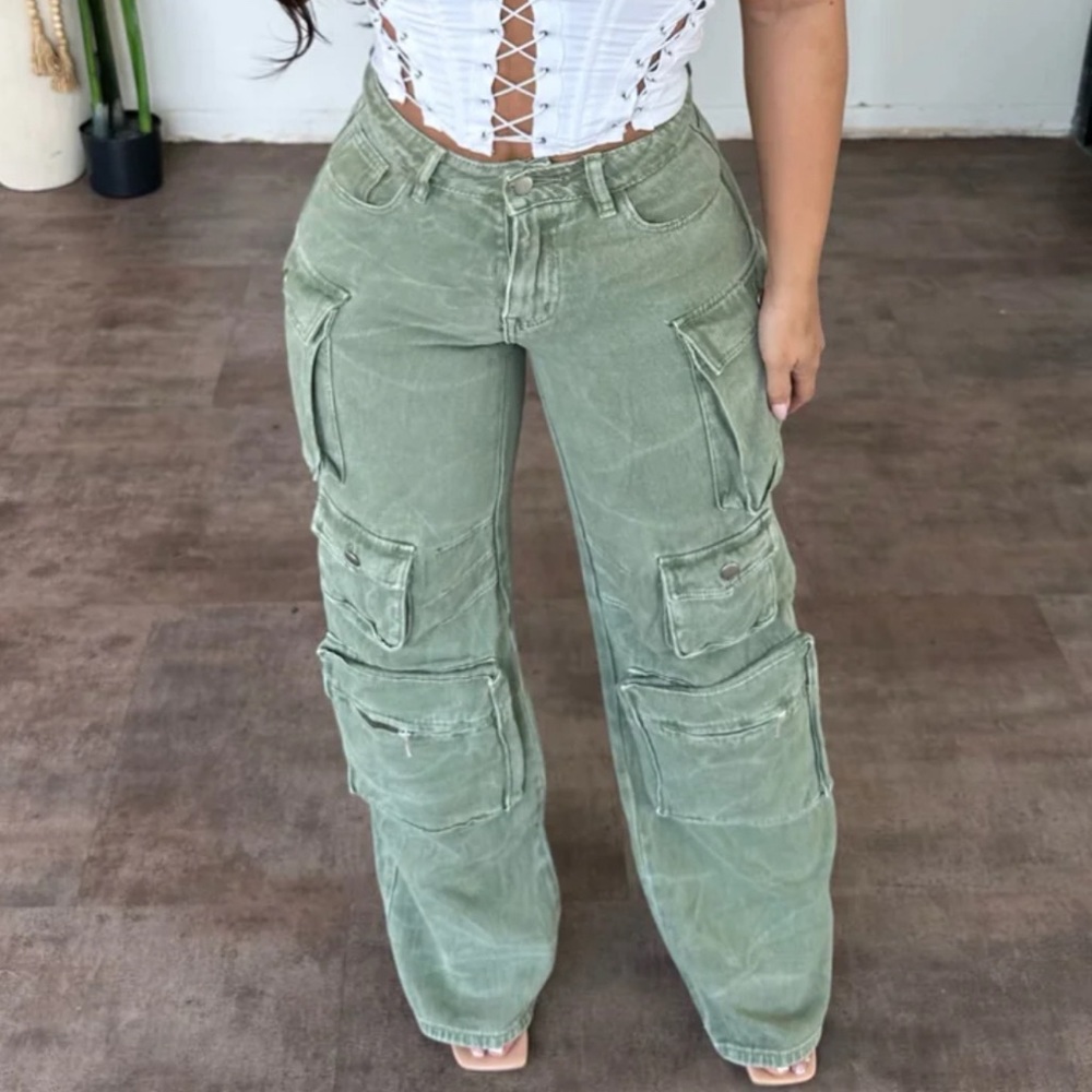 Willow Cargo Pants (Green)